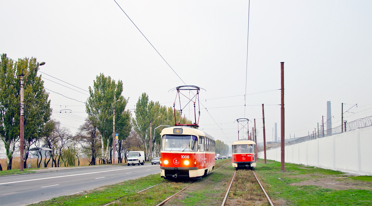 Мариуполь, Tatra T3SUCS № 1008; Мариуполь, Tatra T3SUCS № 1031