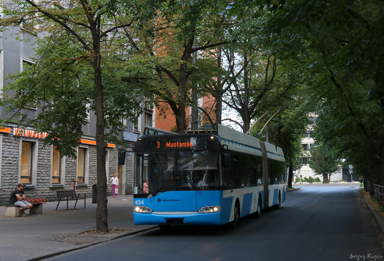 Tallinn, Solaris Trollino II 18 Ganz № 434 Tallinn, Solaris Trollino II 18 Ganz № 434
