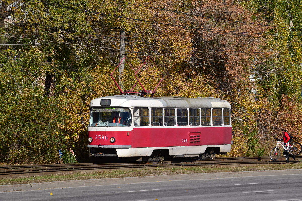 Волгоград, Tatra T3SU (двухдверная) № 2596