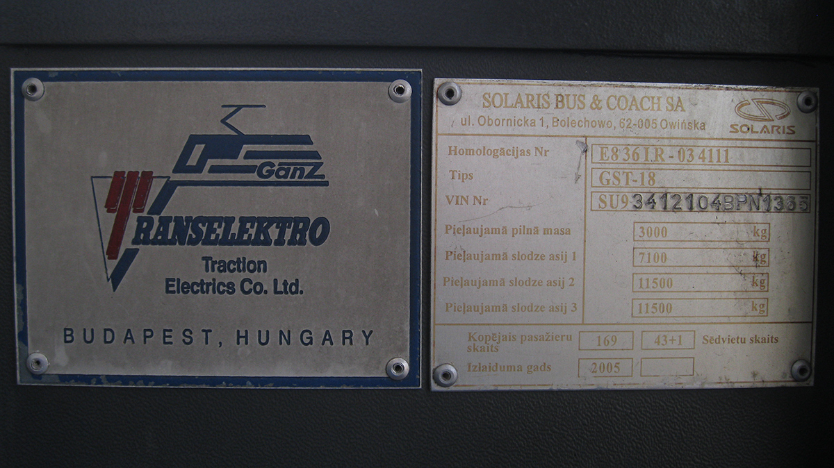 Рига, Solaris Trollino II 18 Ganz № 16197 Рига, Solaris Trollino II 18 Ganz № 16197