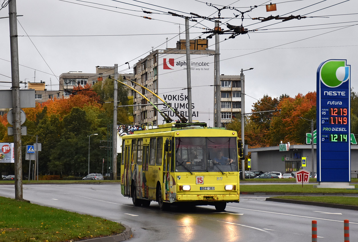 Каунас, Škoda 14Tr89/6 № 317