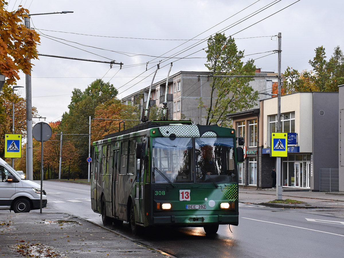 Каунас, Škoda 14Tr89/6 № 308