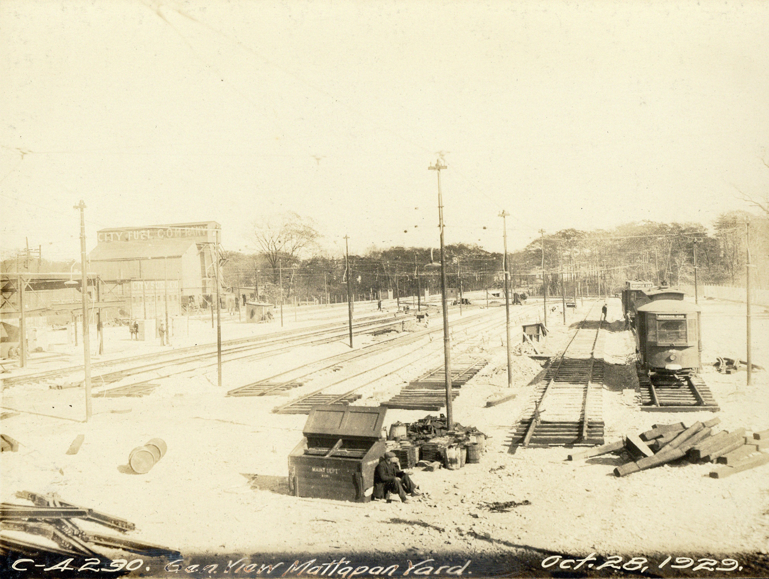 Бостон, Pullman West End Type 2 № 40; Бостон — Ashmont–Mattapan High-Speed Line; Бостон — Депо; Бостон — Старые фотографии — Трамвай