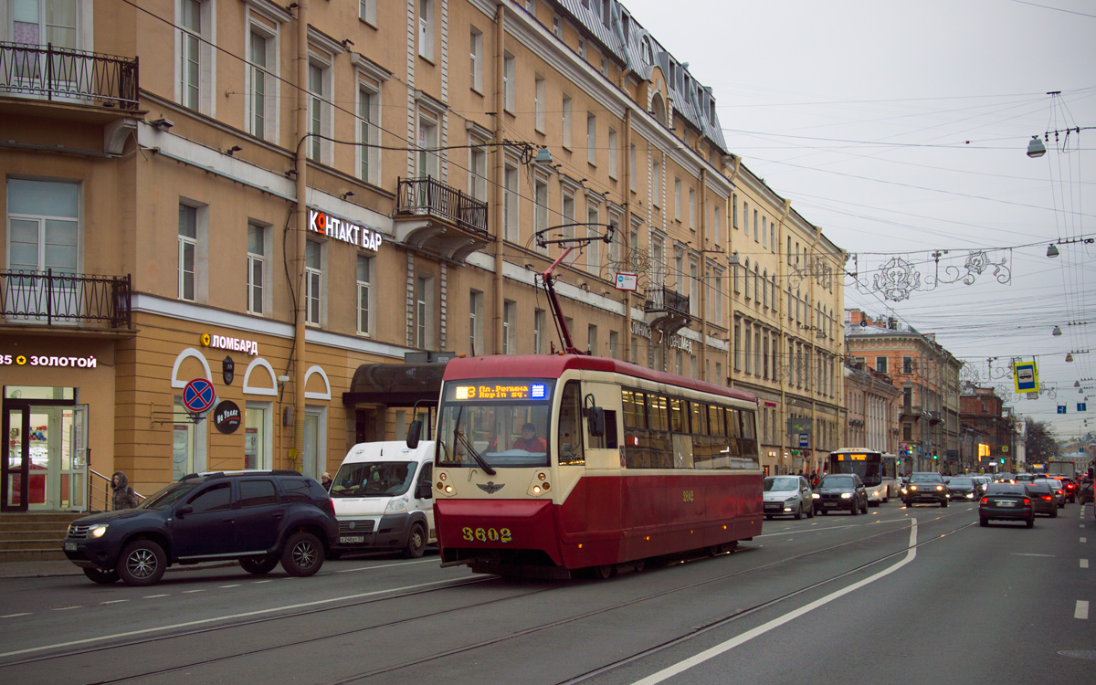 Санкт-Петербург, ЛМ-68М2 (мод. СПб ГЭТ) № 3602
