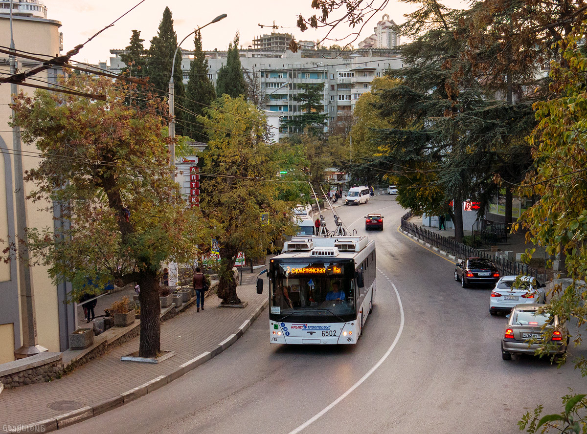 Крымский троллейбус, СВАРЗ-МАЗ-6275 № 6502