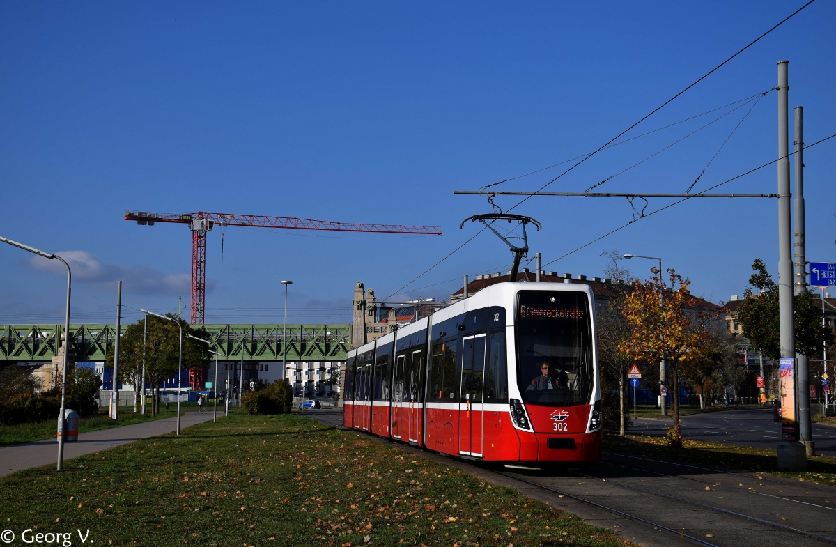 Вена, Bombardier Flexity Wien (Type D) № 302