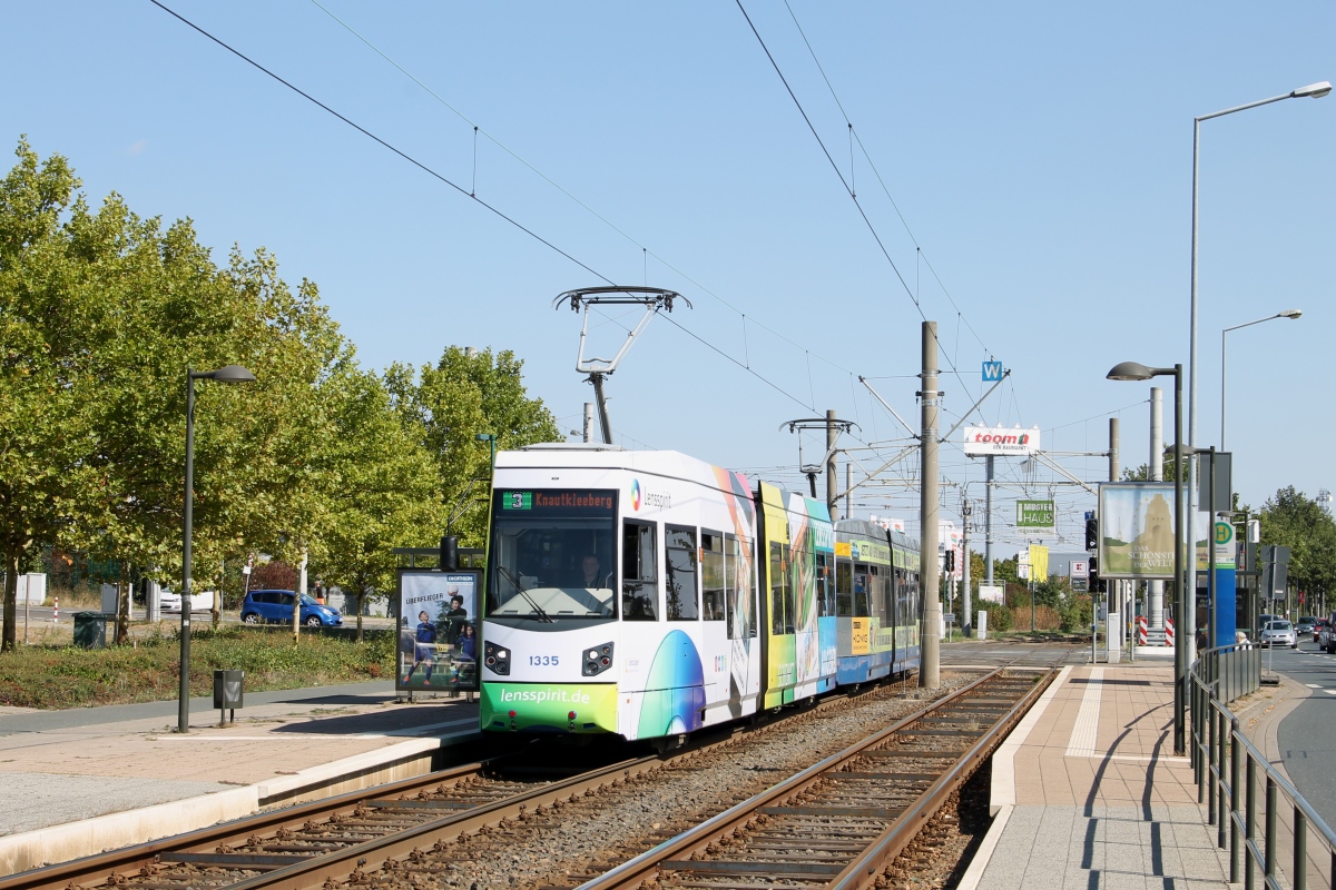 Leipzig, HeiterBlick NGTW6L č. 1335 Leipzig, HeiterBlick NGTW6L č. 1335