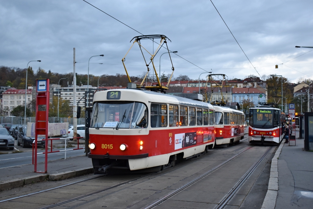 Прага, Tatra T3M2-DVC № 8015 Прага, Tatra T3M2-DVC № 8015