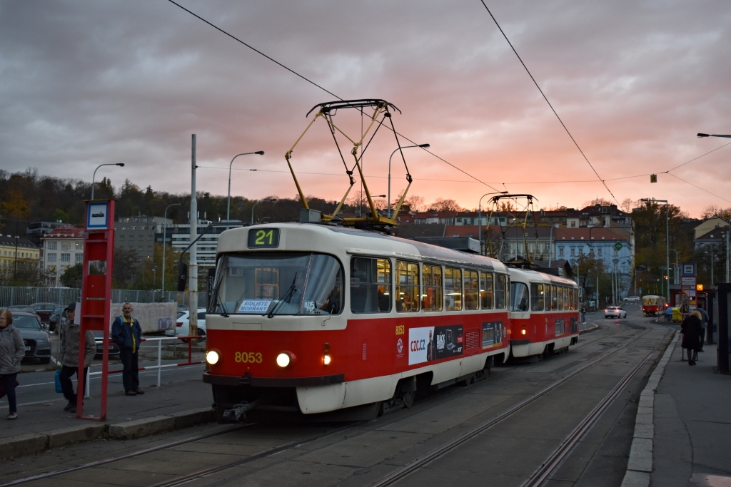 Прага, Tatra T3M2-DVC № 8053
