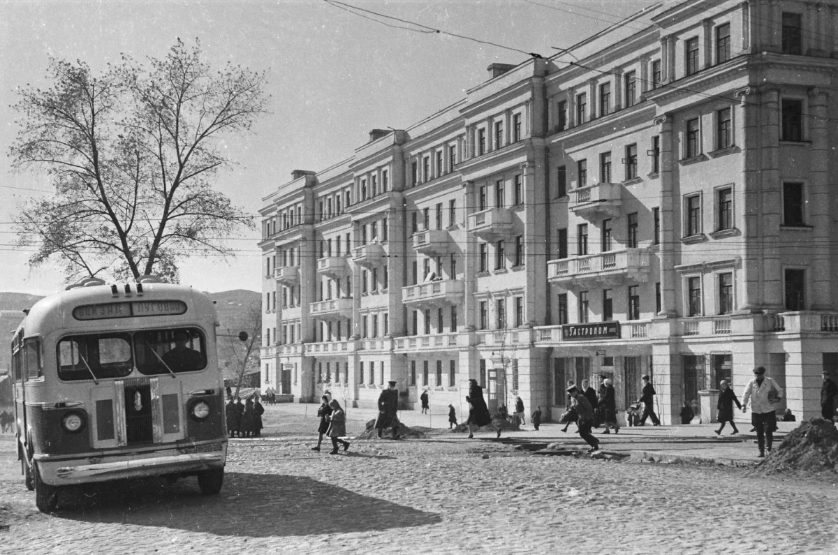 Владивосток — Исторические фотографии — трамвай (1946-1970)