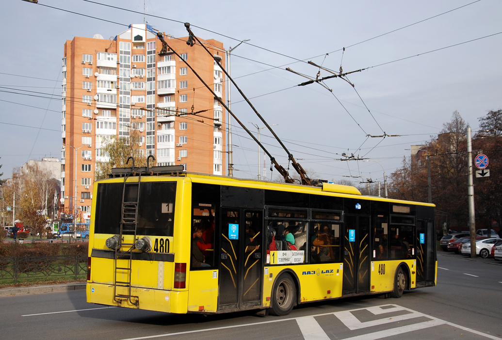 Чернигов, ЛАЗ E183D1 № 480