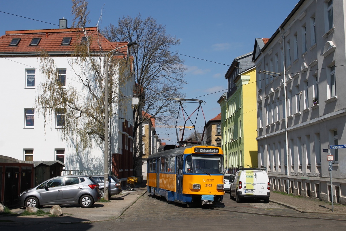 Leipzig, Tatra T4D-M1 # 2102 Leipzig, Tatra T4D-M1 # 2102
