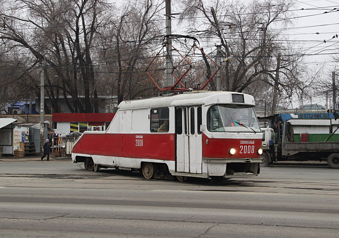 Самара, Tatra T3SU (двухдверная) № 2008; Самара — Кировское трамвайное депо