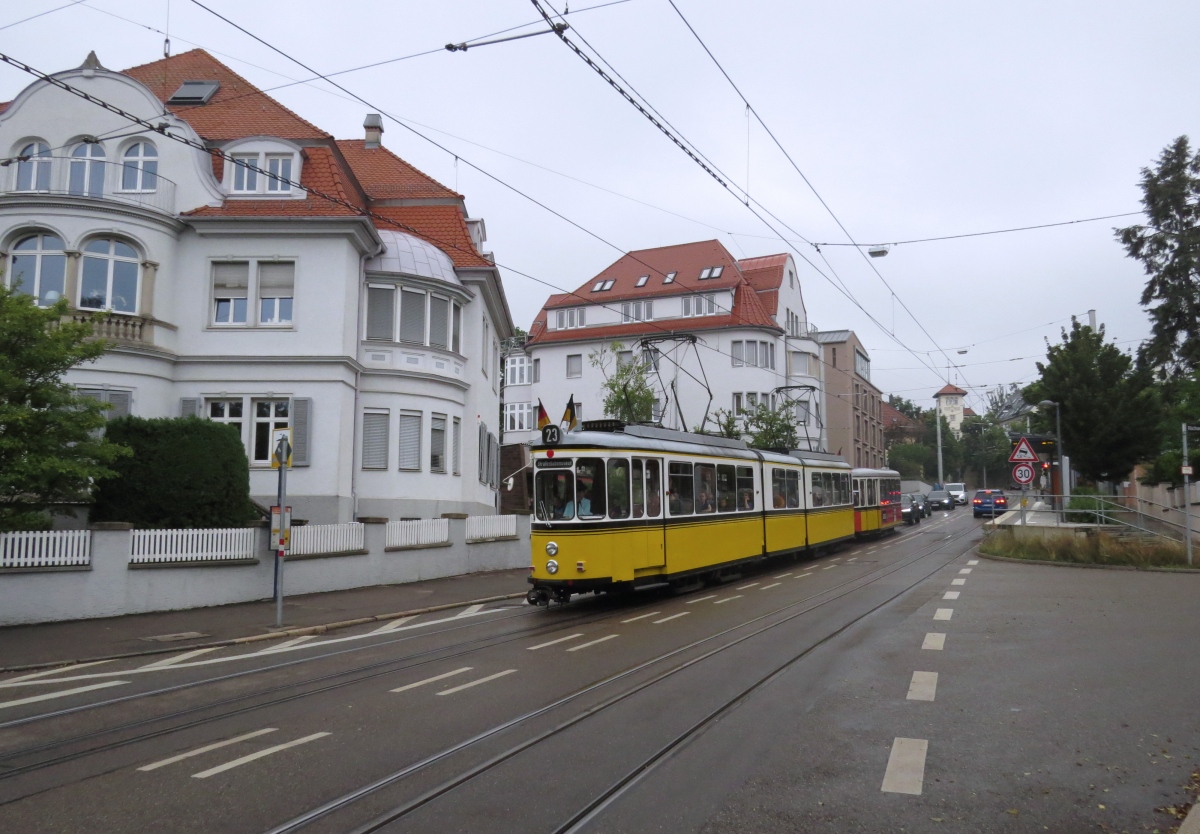 Штутгарт, Esslingen typ DoT4 № 917; Штутгарт — Исторический маршрут 23 на колее 1000 мм. Штутгарт, Esslingen typ DoT4 № 917; Штутгарт — Исторический маршрут 23 на колее 1000 мм.