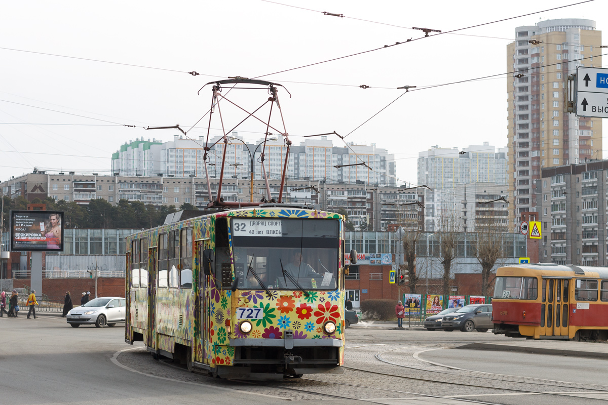 Екатеринбург, Tatra T6B5SU № 727