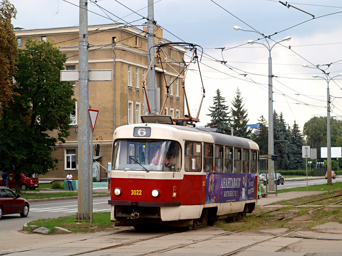Харьков, Tatra T3SUCS № 3022