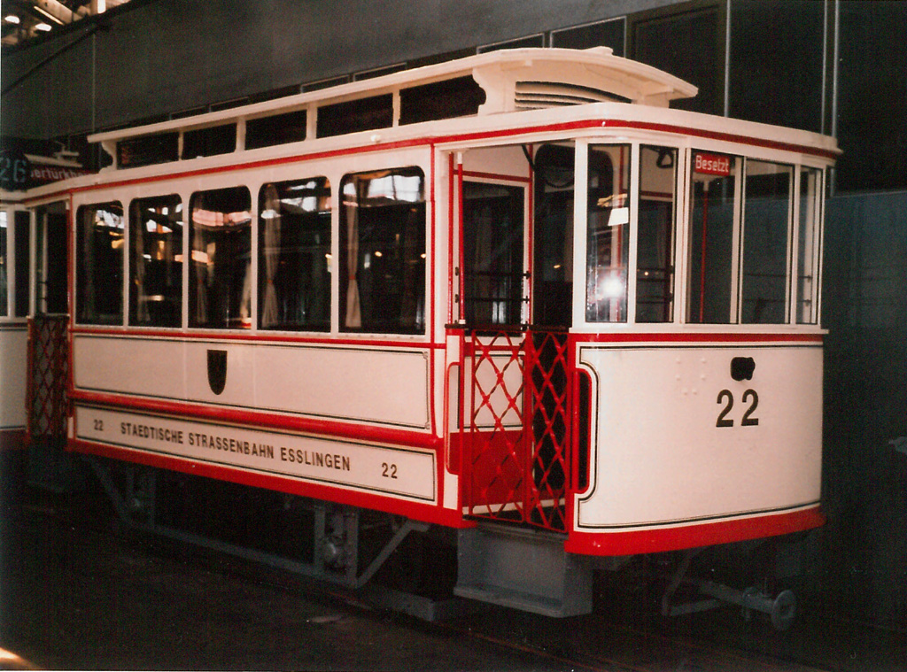 Stuttgart, Esslingen 2-axle trailer car Nr. 22 Stuttgart, Esslingen 2-axle trailer car Nr. 22