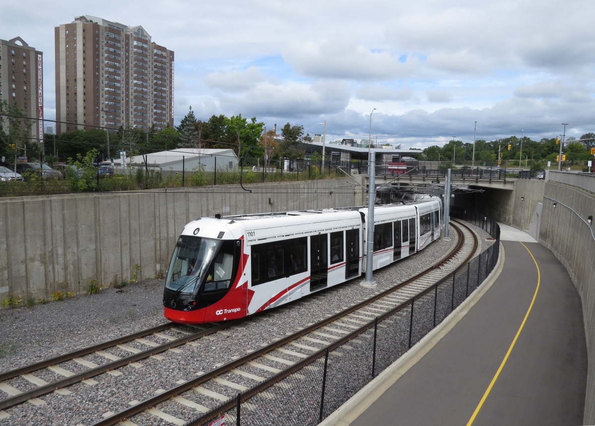 Оттава, Alstom Citadis Spirit № 1101; Оттава — Линия 1 (Confederation Line) — Линия лёгкого метро — Инфраструктура