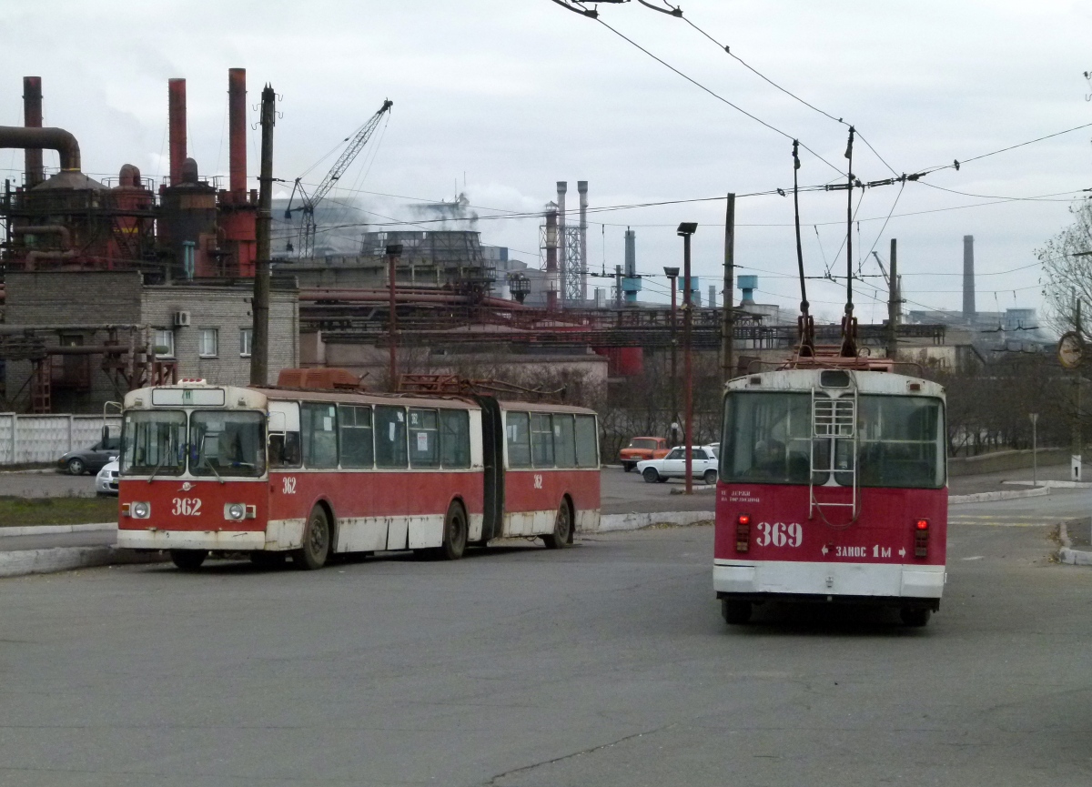 Алчевск, ЗиУ-683Б [Б00] № 362; Алчевск, ЗиУ-620520 № 369