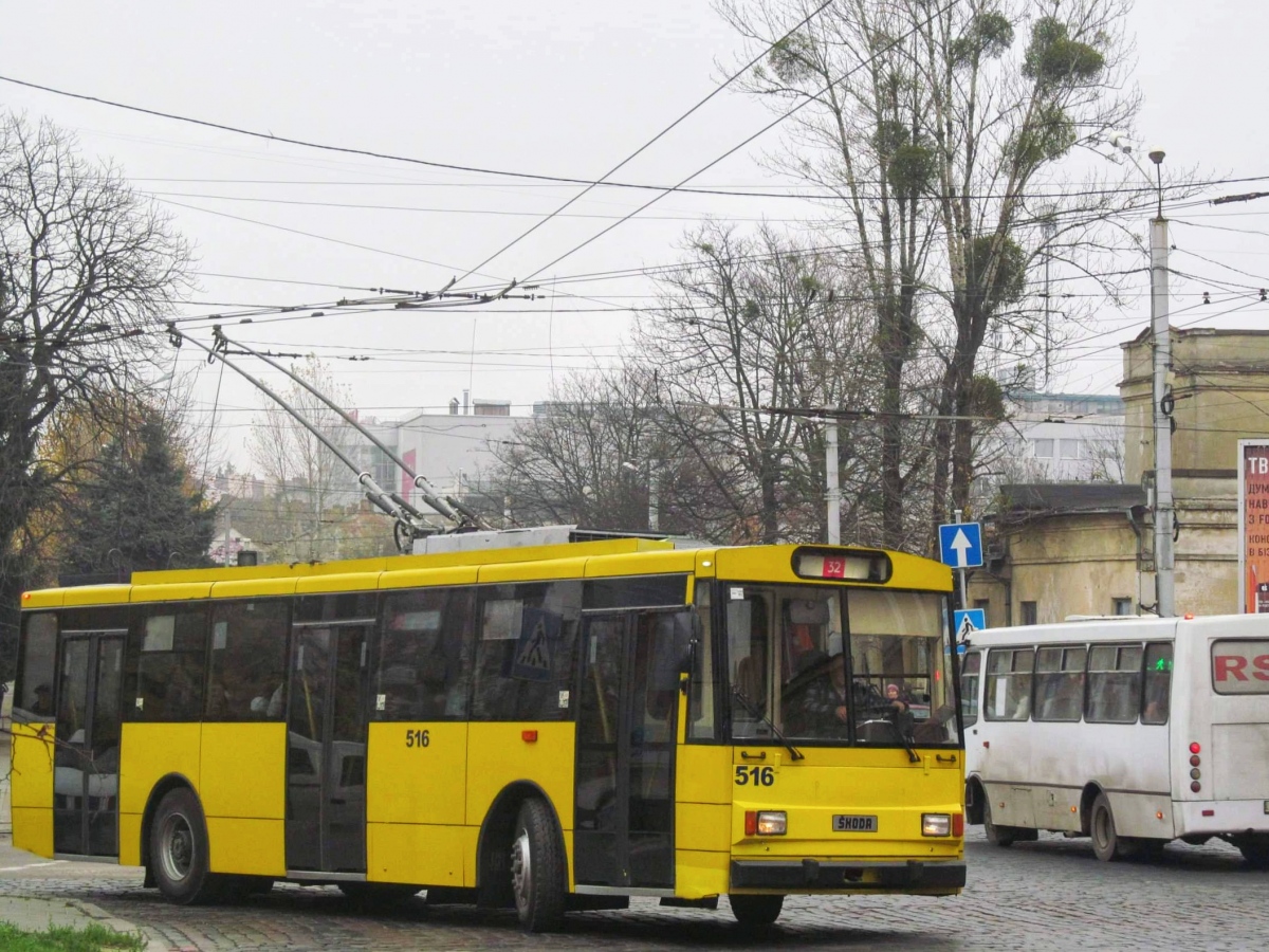 Львов, Škoda 14Tr02/6 № 516