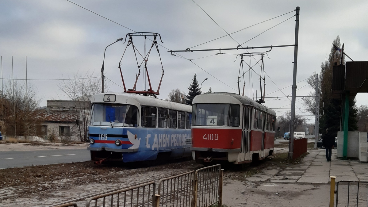 Донецк, Tatra T3SU № 165; Донецк, Tatra T3SU № 4109
