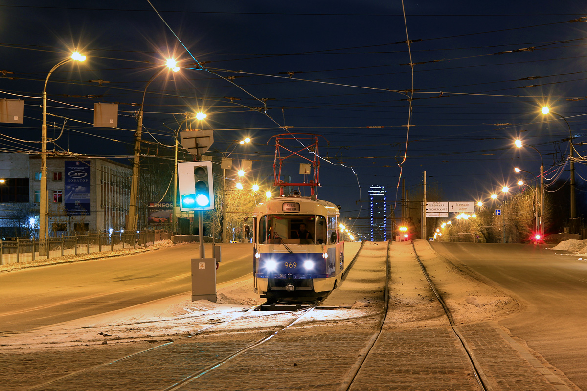 Екатеринбург, Tatra T3SU (двухдверная) № 969