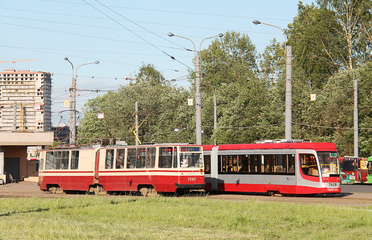 Санкт-Петербург, ЛВС-86К № 7065; Санкт-Петербург — Конечные станции и разворотные кольца