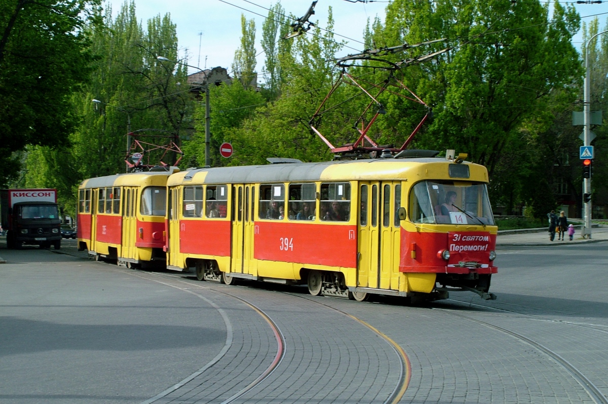 Запорожье, Tatra T3SU № 394; Запорожье, Tatra T3SU № 395