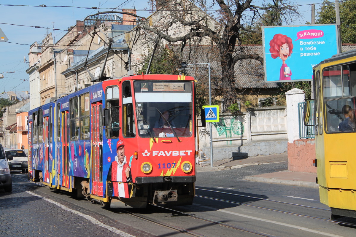 Львов, Tatra KT4SU № 1107