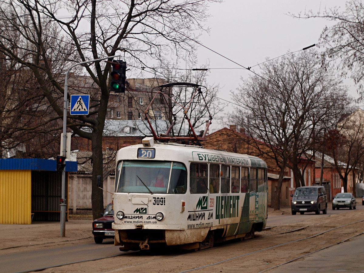 Харьков, Tatra T3SU № 3091