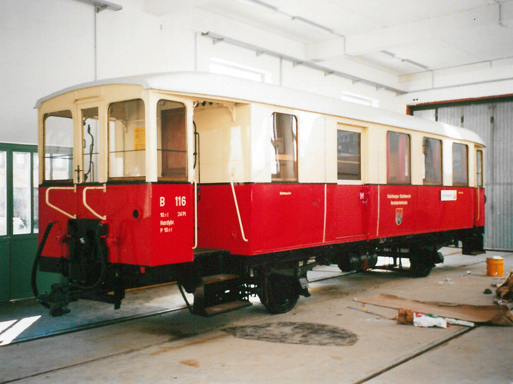 Зальцбург, Двухосный прицепной MAN № B 116; Зальцбург — Salzburger Lokalbahn
