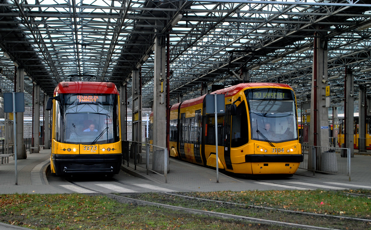 Варшава, PESA Swing 120Na № 3273; Варшава, PESA Tramicus 120N № 3104