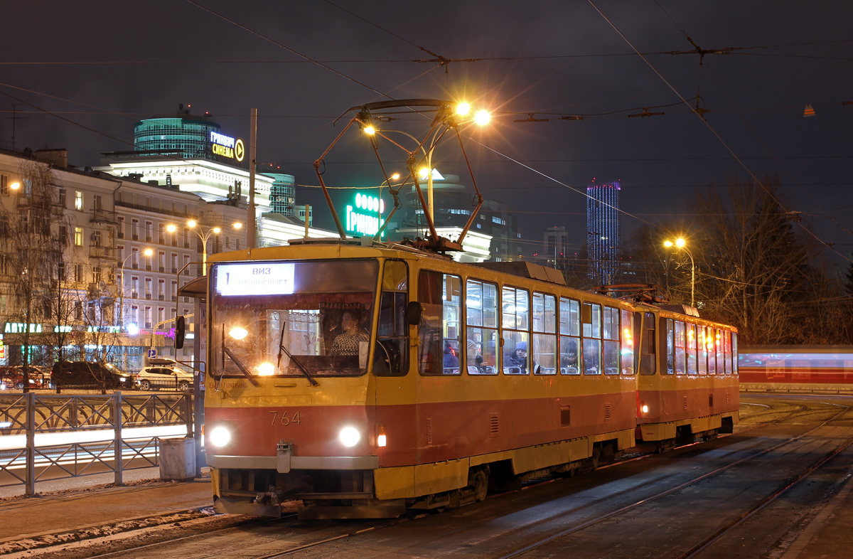 Екатеринбург, Tatra T6B5SU № 764