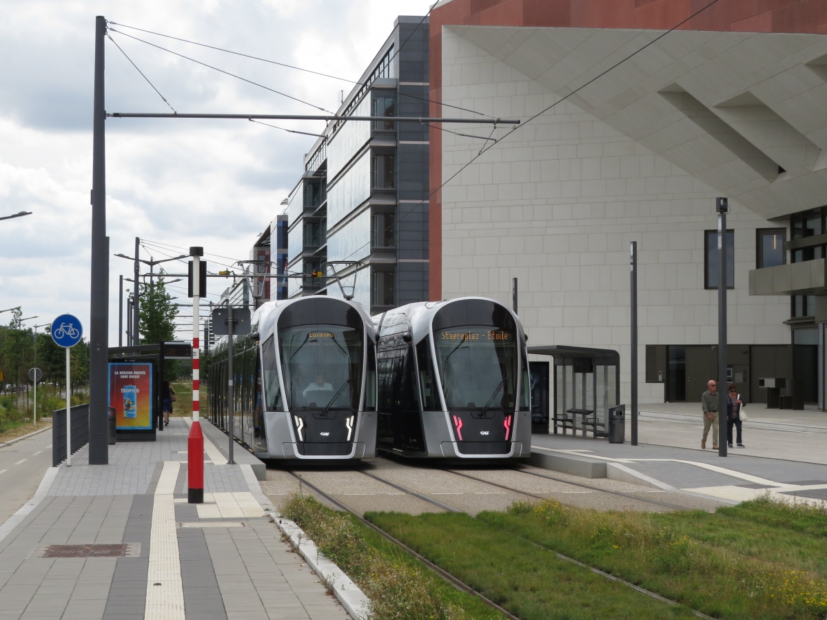 Люксембург, CAF Urbos 3 № 111; Люксембург, CAF Urbos 3 № 107