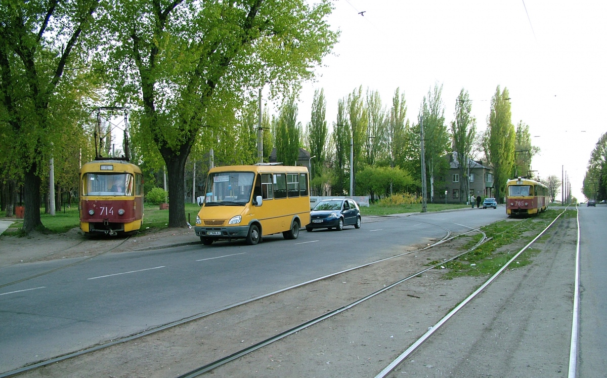 Запорожье, Tatra T3SU № 714; Запорожье — Трамвайные конечные станции