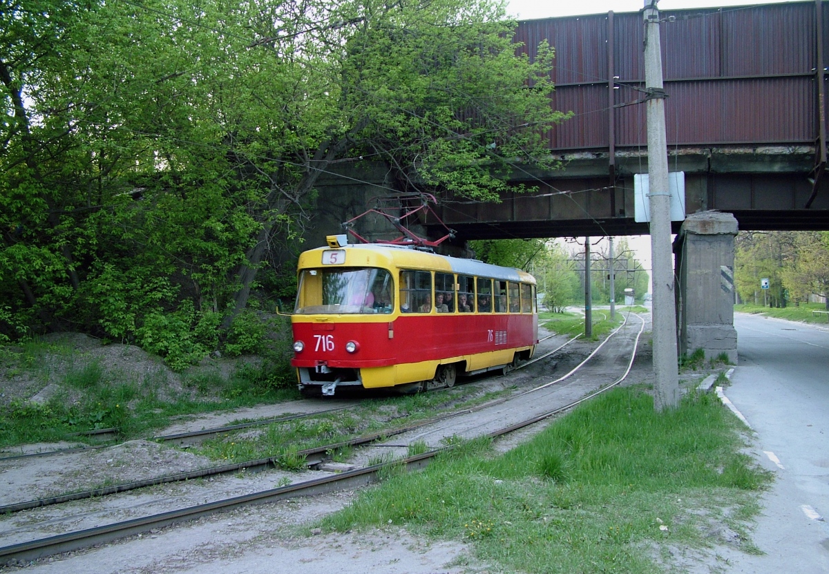 Zaporizzsja, Tatra T3SU — 716; Zaporizzsja — Tram lines