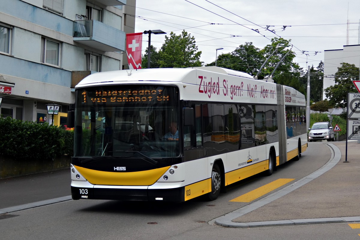 Шаффхаузен, Hess SwissTrolley 3 (BGT-N2C) № 103