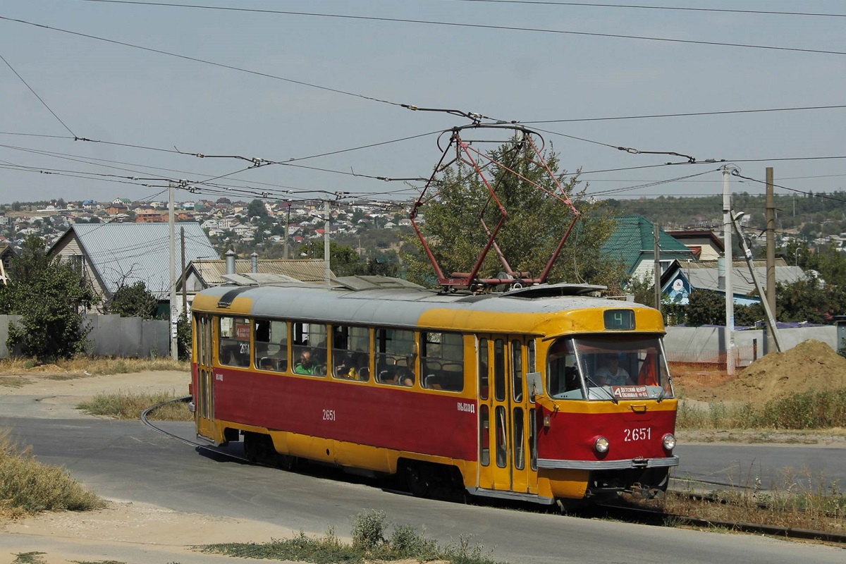Волгоград, Tatra T3SU (двухдверная) № 2651