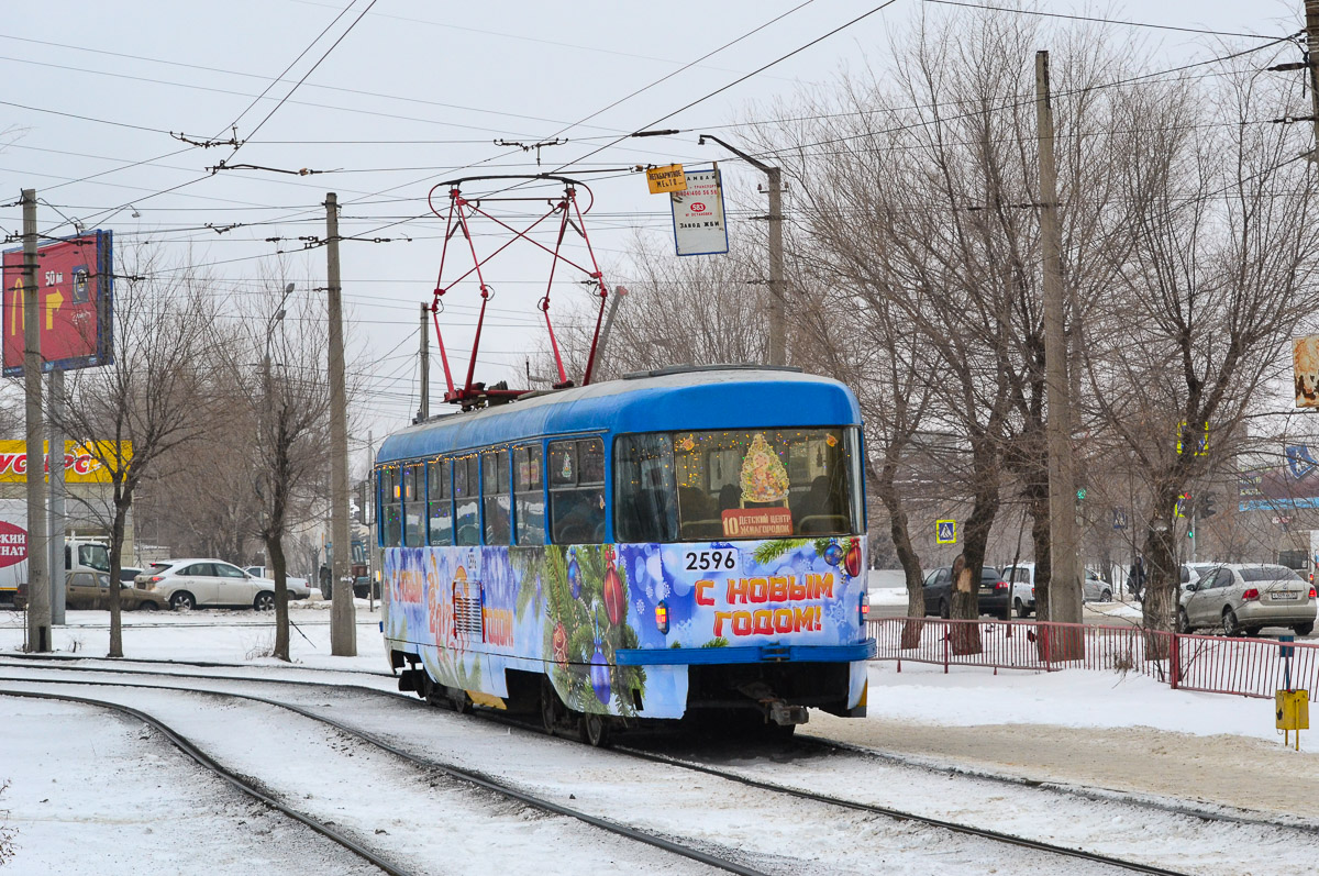 Волгоград, Tatra T3SU (двухдверная) № 2596