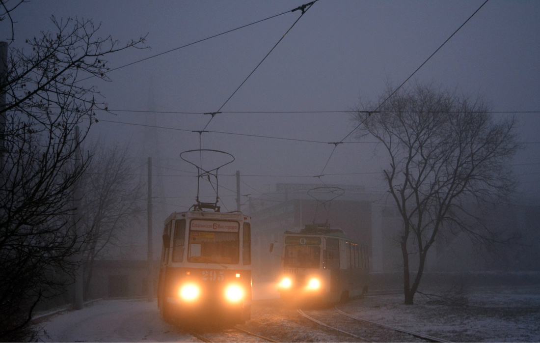 Владивосток, 71-605 (КТМ-5М3) № 295; Владивосток, 71-132 (ЛМ-93) № 306; Владивосток — Разные фотографии