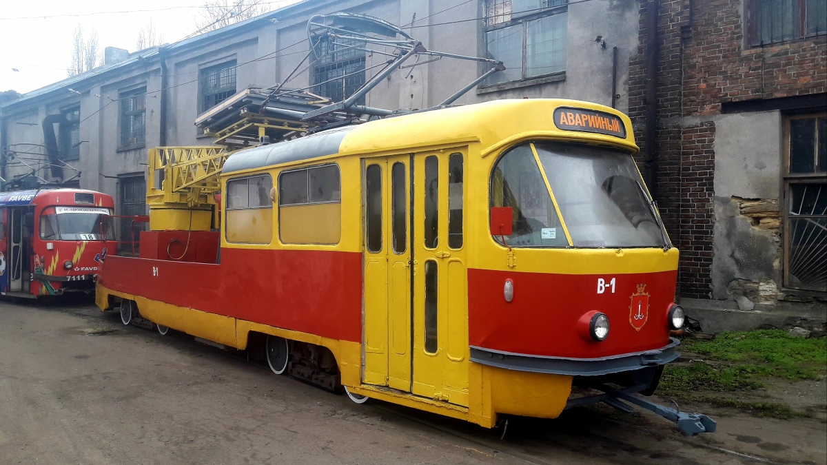Одесса, Tatra T3SU (двухдверная) № В-1