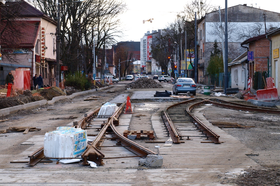 Ļviva — Tracks reconstruction: Zamarstynivska str. [06.03.2018-16.01.2020]