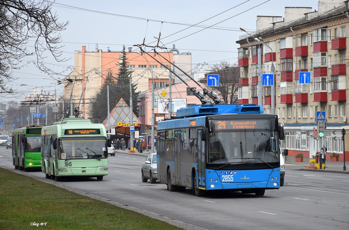 Гомель, БКМ 32102 № 1845; Гомель, МАЗ-203Т70 № 2855