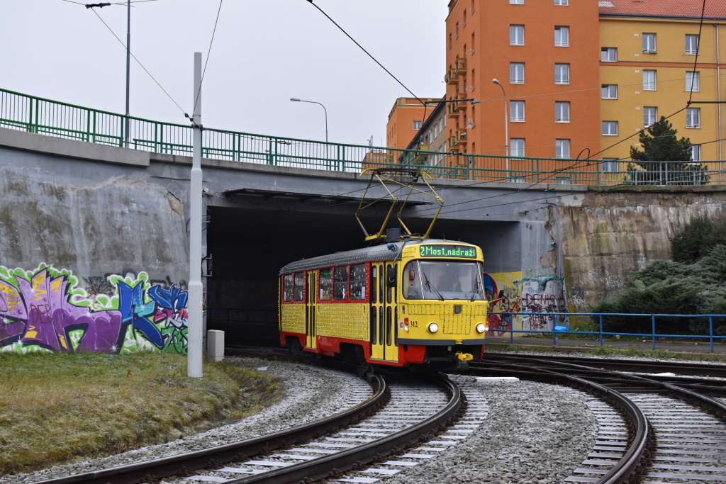 Мост ― Литвинов, Tatra T3M.3 № 312