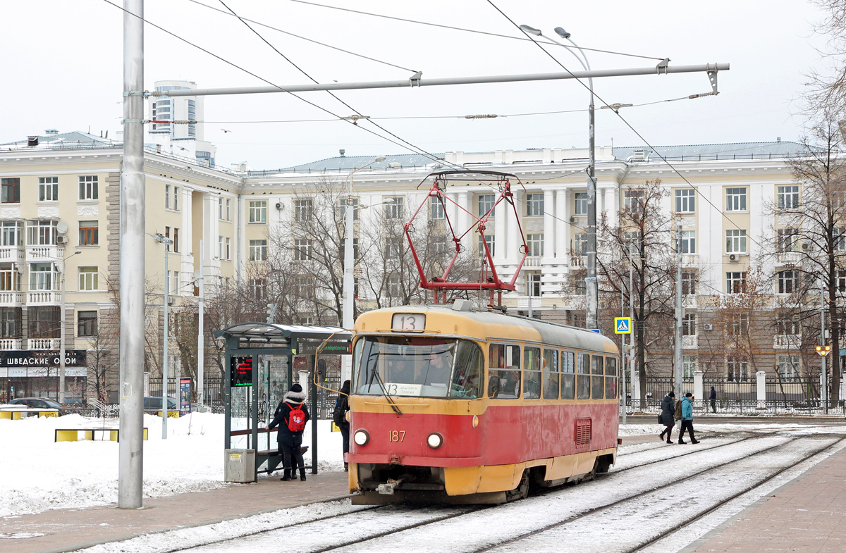 Екатеринбург, Tatra T3SU № 187