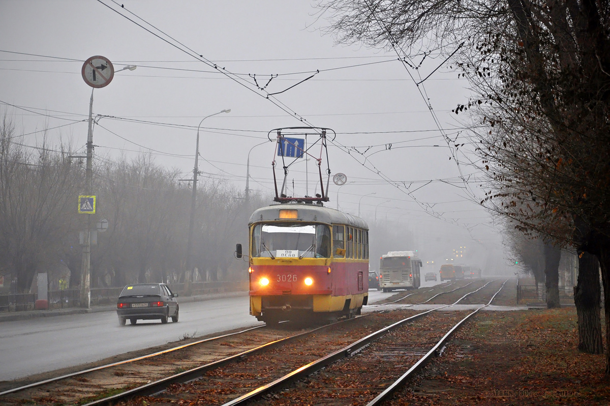 Волгоград, Tatra T3SU (двухдверная) № 3026