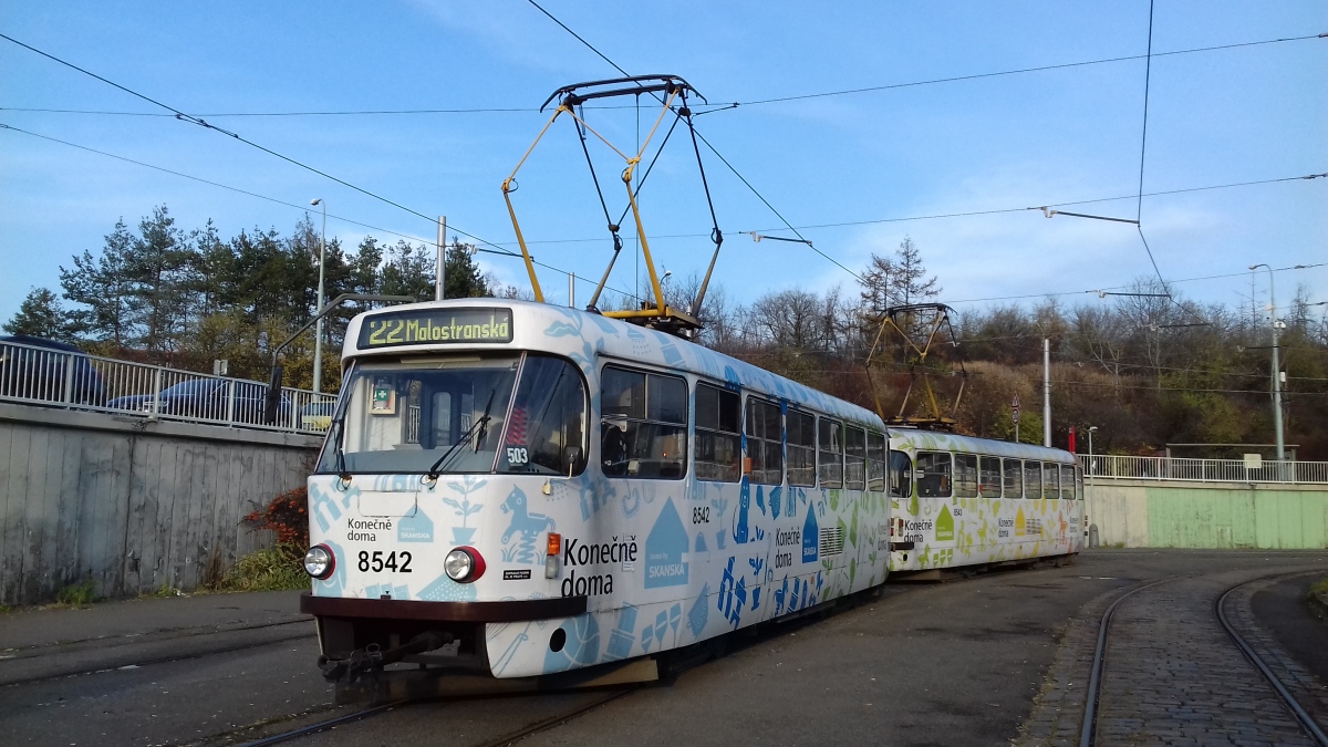 Прага, Tatra T3R.P № 8542; Прага, Tatra T3R.P № 8543