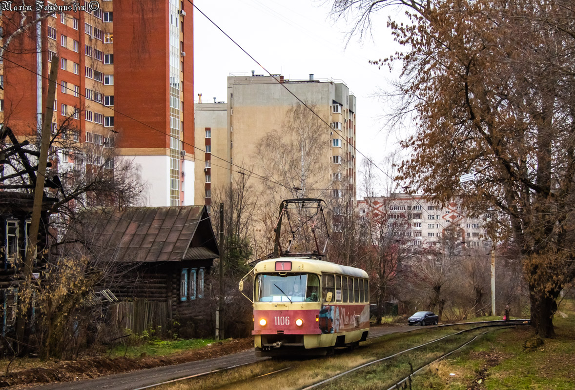 Iževsk, Tatra T3SU (2-door) č. 1106
