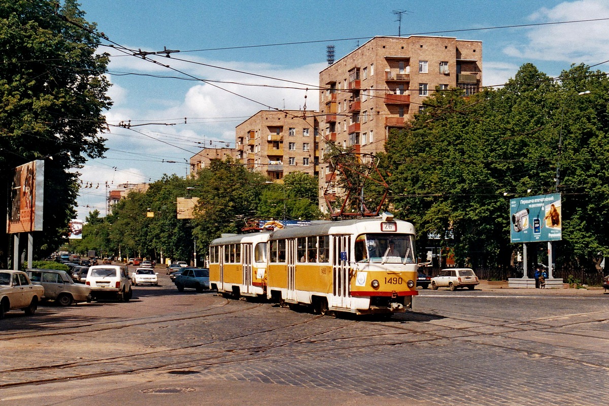 Москва, Tatra T3SU № 1490