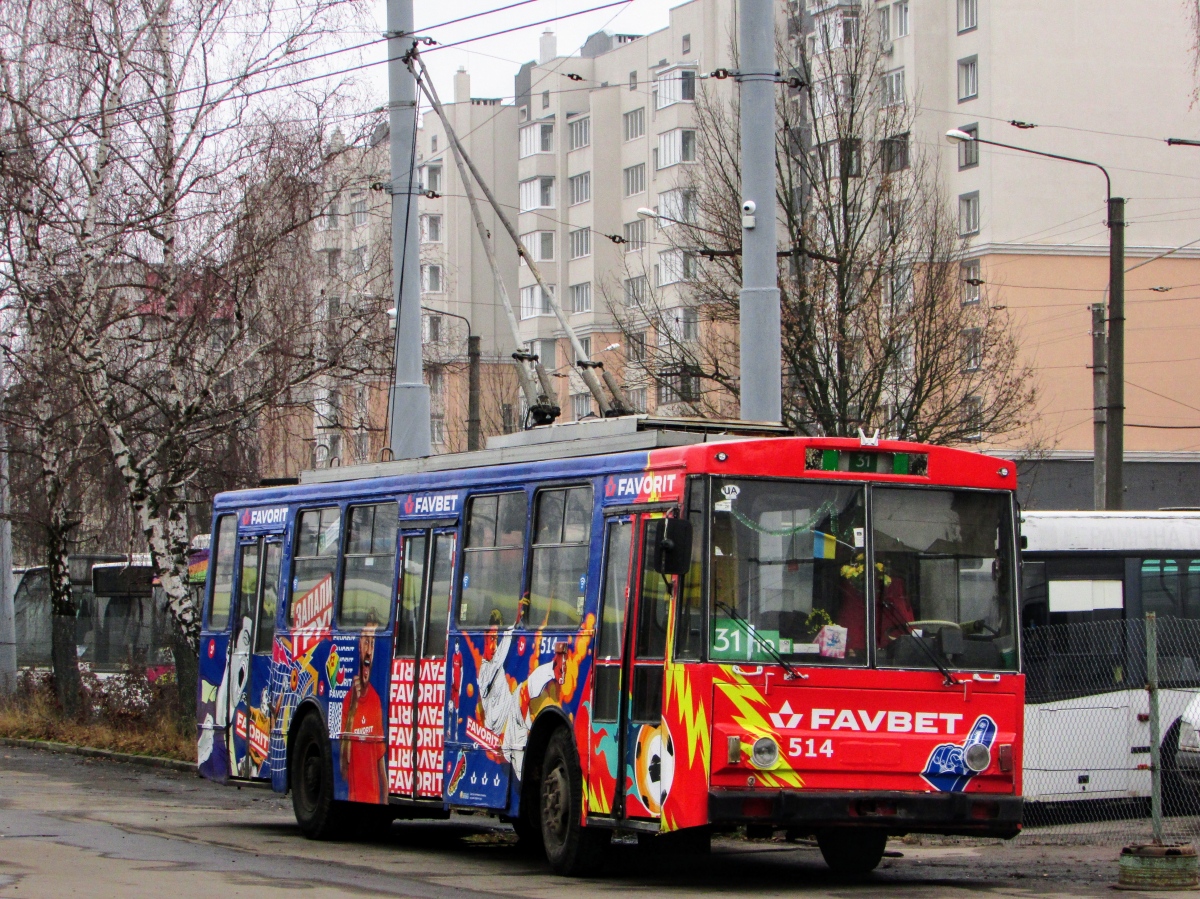 Львов, Škoda 14Tr02/6 № 514